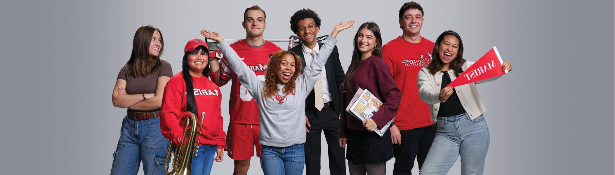 Image of happy students in a collage.